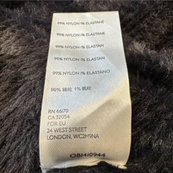 Free People Large Black Sweater Moonbeam Pullover Soft‎ Fuzzy 3/4 Sleeve Soft - Picture 10 of 10